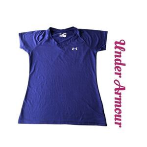 Under Armour HeatGear Purple Tee-Shirt Sz M